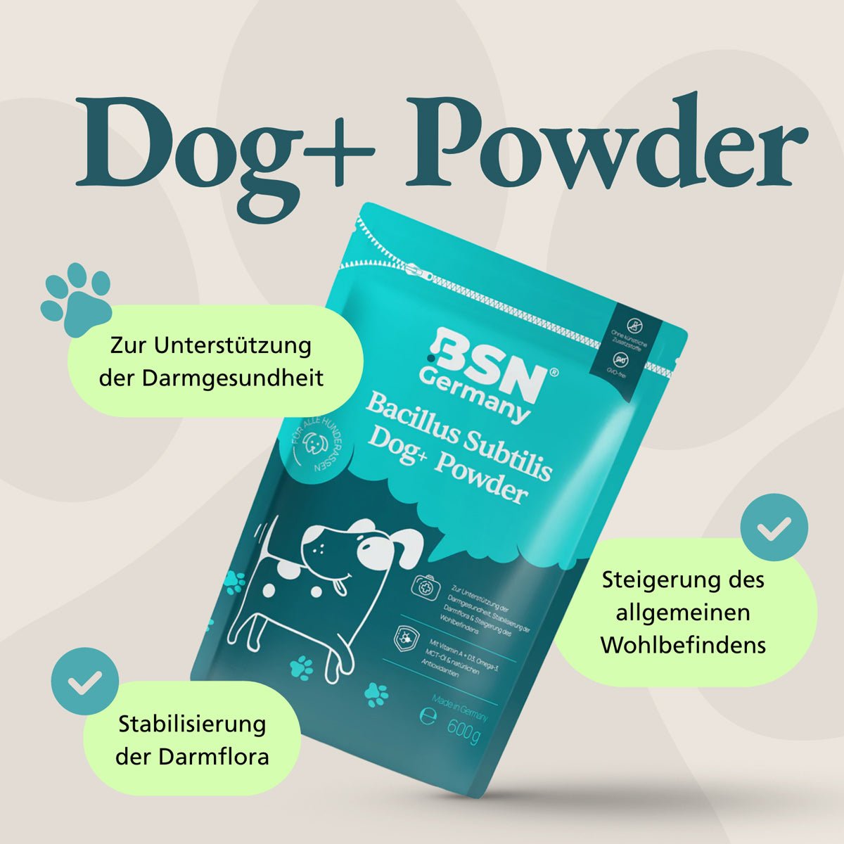 BSN® Dog+ Bacillus Subtilis Powder für Hunde