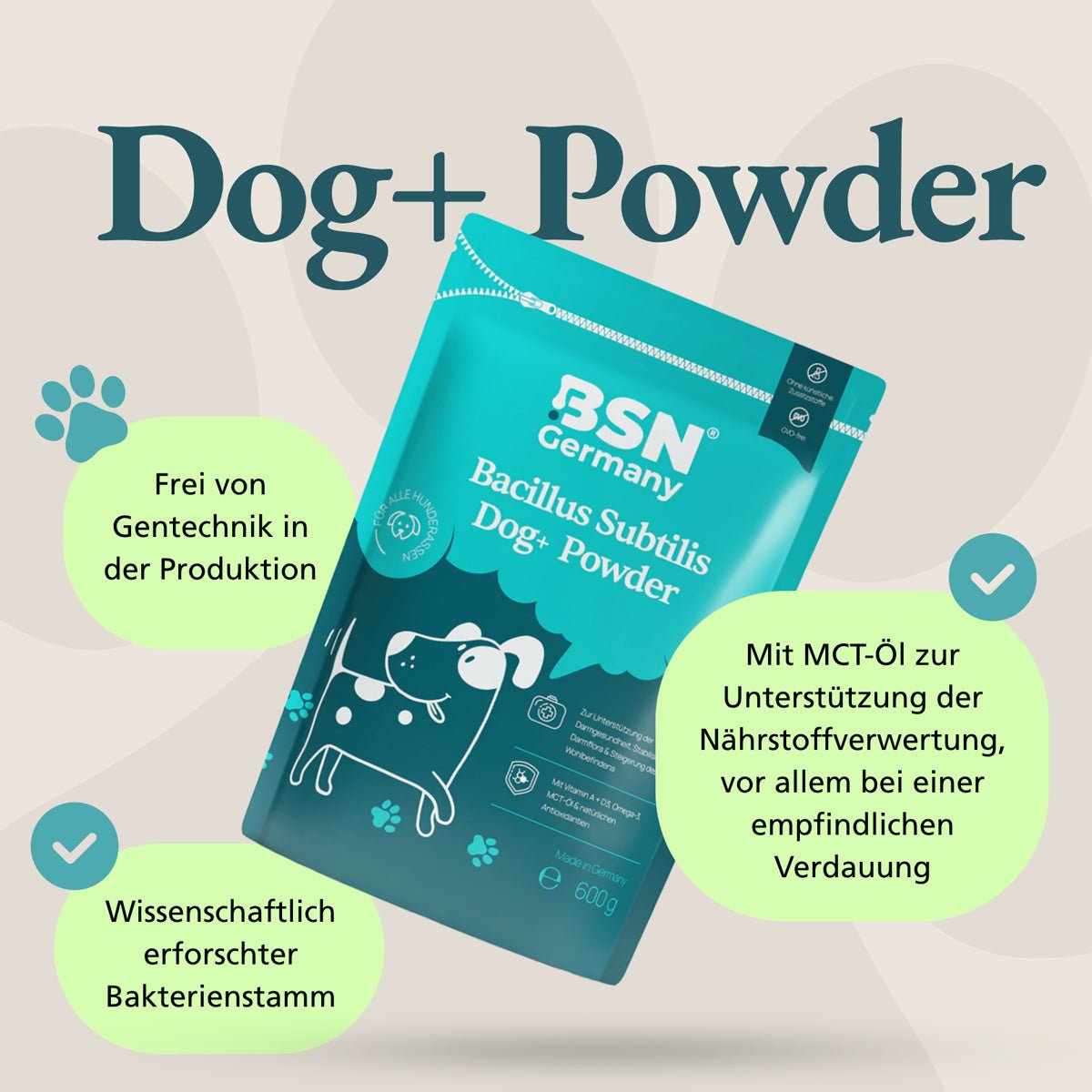 BSN® Dog+ Bacillus Subtilis Powder für Hunde