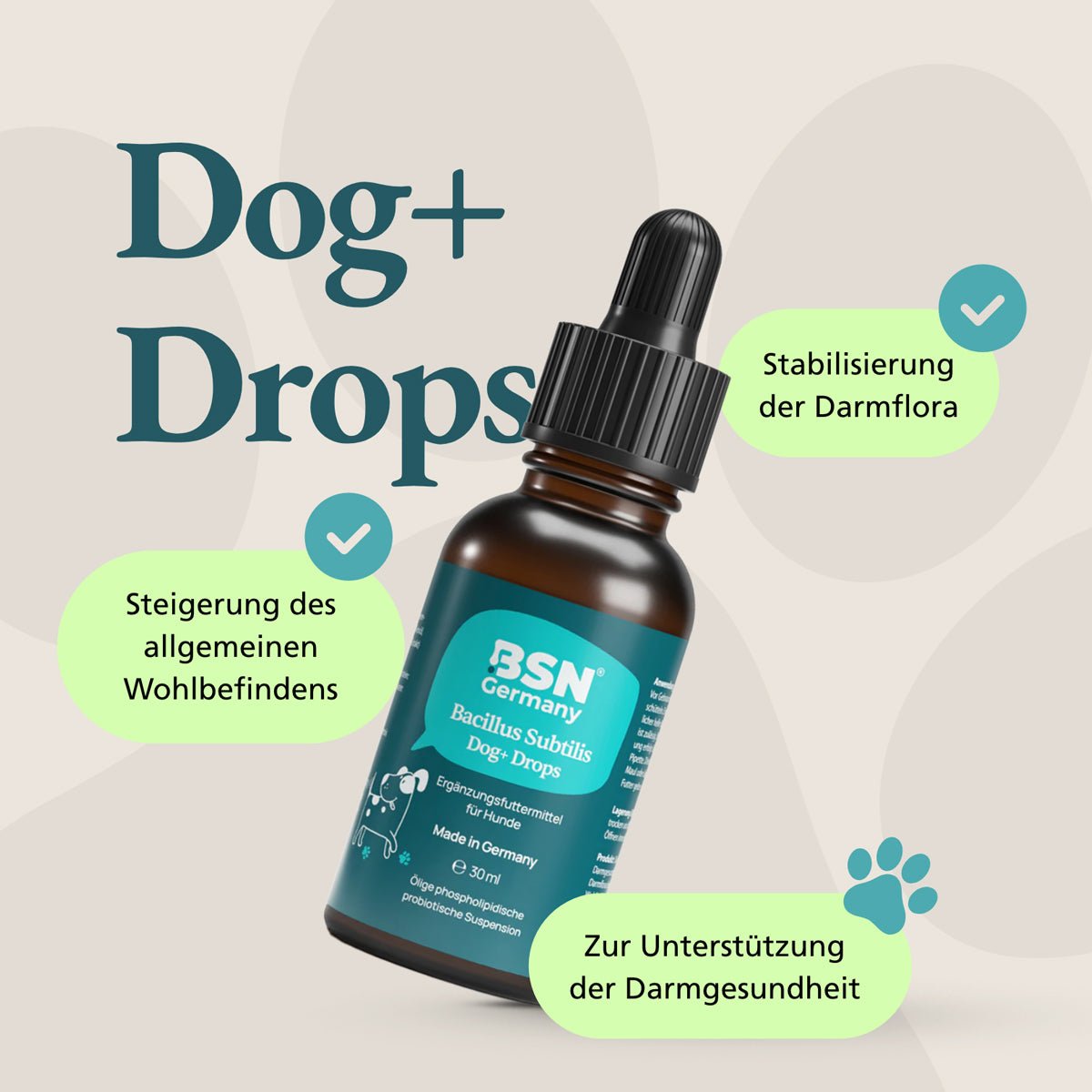 BSN® Dog+ Bacillus Subtilis Probiotika Drops für Hunde