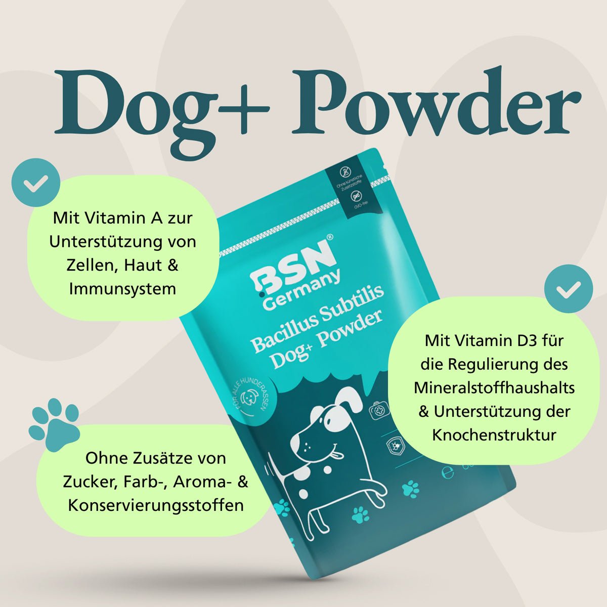 BSN® Dog+ Bacillus Subtilis Powder für Hunde
